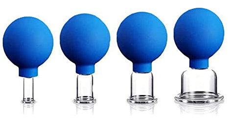 Longlasting Juego de terapia de ventosas, juego de bolas faciales, masaje facial, ventosa de succión al vacío, para masaje de cabeza, alivio del dolor de la cara