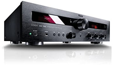 Magnat MR 750, ricevitore stereo ibrido con tecnologia transistor e tubo (nero)