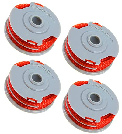 YWNYT 4pcs FLYMO FLY021 Strimmer Spool Line, Φ1.5mm 11m Double Autofeed Nylon Replacement Spools Compatible with Flymo Grass Trimmer, Replace of FLY021/513937190