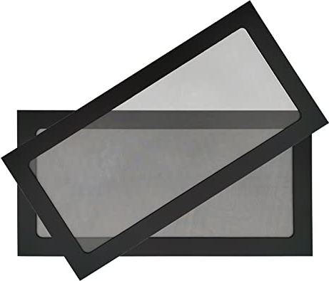 Fuhengli 120 x 240 mm PC-Gehäuselüfter, magnetisch, Nylon-Netz, Staubfiltersieb | Staubdichte Schutzhülle mit Magnet, ultrafeines Nylon-Netz, verbesserte glatte Luftzirkulation, Schwarz, 2 Stück