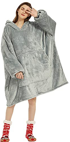 FELOVE Übergroße Hoodie Sweatshirt, Original Decke Sweatshirt, super weiche gemütliche warme komfortable Riesen-Hoodie, Geeignet Kapuzenpullover für Erwachsene, Männer, Frauen, Jugendliche