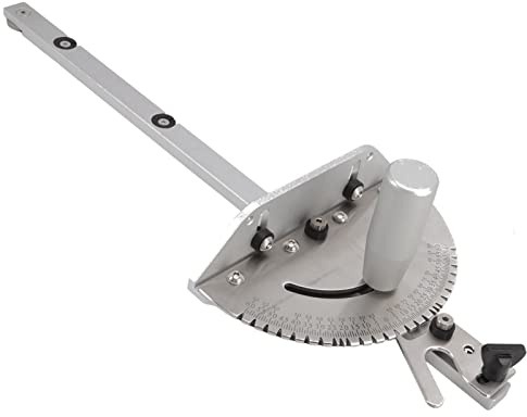 Guide d'onglet pour scie à Table avec échelle de marquage, Guide d'onglet de précision avec Guide d'onglet en Aluminium, Accessoires de scie à Onglet pour Un Support Maximal