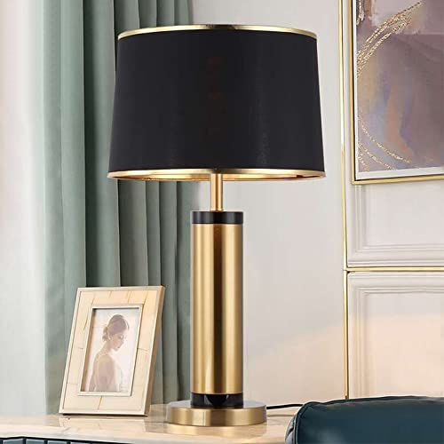 Lampe de table à douille E27 lampe de chevet créative, simple et chaleureuse pour le salon et la chambre à coucher (ampoule non fournie) (Noir)