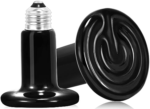 NEPTONION 2er-Pack Keramik-Wärmestrahler – 150 W Reptilien-Wärmelampe, keine Glühlampe, zuverlässige und sichere Wärmelampe für Reptilien und Amphibien