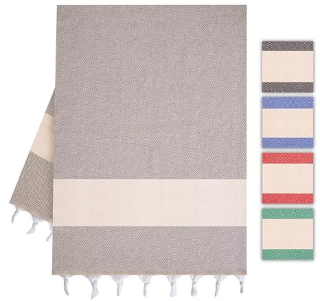 Heré Mood Hamamtuch & Saunatuch aus Baumwolle für Damen & Herren – leicht, saugfähig & schnelltrocknend. Ideal als Strandtuch, Duschtuch, Badetuch, Yogatuch, Reisehandtuch & Sauna Zubehör