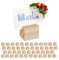 Relaxdays 48 Porte-numéros de Table, en Bois, Mariage/Anniversaire, pour Menu/Photo/Carte/nom, Natures