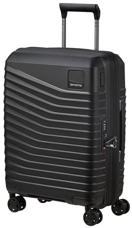 Samsonite Intuo - Spinner S, Expandable Hand Luggage, 55 cm, 39/45 L, Black (Black)