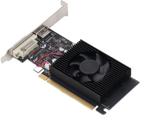 Sxhlseller for GeForce GT1030Pro 4GB Graphics Card, GDDR4 64bit Low Profile Graphics Card Support 3D API 3840x2160, PCI Express X4 3.0 Computer Graphics Card for Gaming Office Work