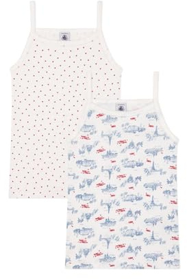 Petit Bateau A0D32, Camisas con tirantes Niñas, Variante 1, 2 años