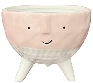 Cute Vase Succulent Flower Pot Hand Drawn Cartoon Small Flower Vases Decorative Crafts Flower Arrangement (Color : B, Size : One Size) (A One Size)
