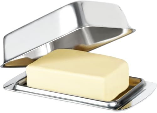 Butterdose Edelstahl Butterschale mit Deckel Butterbehälter