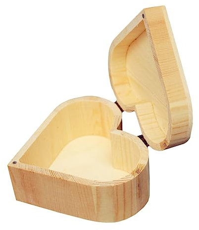 JEWEDECO Holz Schmuckschatulle Praktische Aufbewahrungsbox Schmuckvitrine Geschenkbox Aus Holz Aufbewahrungsbehälter Für Heimwerkerarbeiten Und Dekorationen