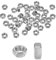 M METERXITY 50-Pack Metric Hex Nuts M5 x 0.8mm Thread Stainless Steel Hexagon Nut Hex Nut Metric Nuts for Machinery/Automotive/Repair/Industrial