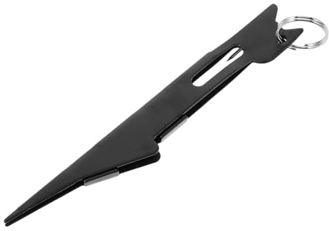 Happyyami Dispositivo para Atar Anzuelos De Pesca Equipo De Pesca Accesorio De Pesca Herramienta De Anudado De Línea De Pesca Accesorio De Anudado De Pesca Acero Inoxidable Black