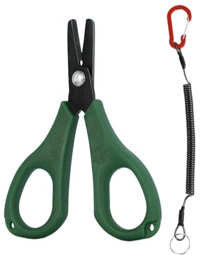 Holdes Tijeras de para cortar cebos, tijeras portátiles, herramientas de con mango antideslizante, alicates de tijeras portátiles de 3,94 pulgadas, tijeras de de alambre