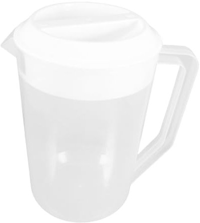 CATIEBYE Jarra De Agua De Gran Capacidad Con Tapa Resistente Para Frío y Caliente De Plástico Pp Para Fiestas y Reuniones