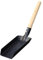 GLEAVI Pala de jardinería Pala de Mano Pala Pala carbón Pala Cuadrada Herramientas de jardinería Palas Servicio Pesado Pala para Cenizas de Chimenea Palas de Mano Acero Negro
