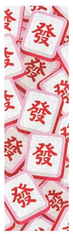 voucong Mahjong - Nastro antiscivolo per skateboard, per scooter, 83 x 22,9 cm, per scooter