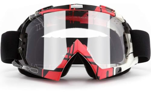 SPOSUNE Dirt Bike ATV Goggles - UV400 Motorcycle Motocross Riding Goggles, Windproof Dustproof, Adults Men Women Youth