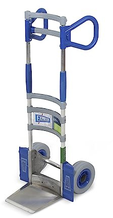 Vollmontierte EXPRESSO Alu Profi- Sackkarre klappbar AE26185145 / 120kg / pannensichere breite Räder/Schaufel L 24,5 x B 22 cm