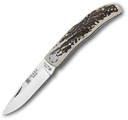 Joker sport Klappmesser Setter NC113, Hirsch antler Griff, 8 cm MOVA Klinge, Fischen, Camping- und Wanderwerkzeug