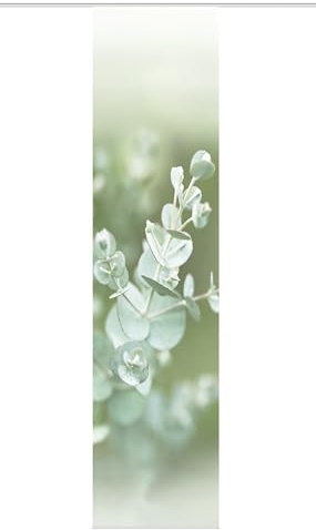 VISION S Schiebegardine EUCALIA, halbtransparent Bambusoptik, 260 x 60 cm Grün