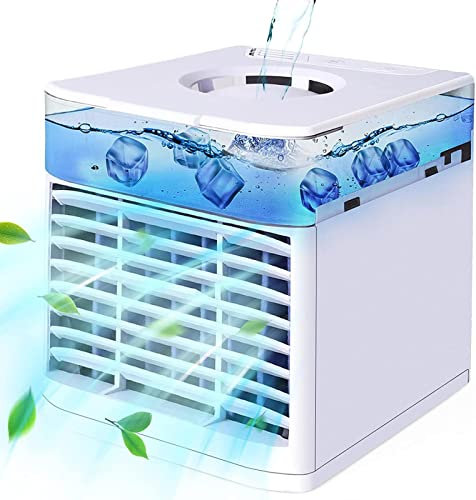 Ventilador Agua Fria, Funcionamiento Silencioso Aire Acondicionado Para Camper, Bajo Consumo De EnergíA Ventilador Para Coche Aire Frio - para La Oficina De Viajes Familiares
