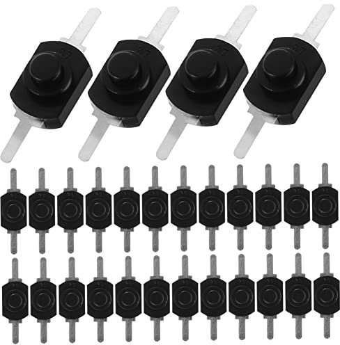 VILLFUL 50pezzi Interruttore Mini Autobloccante Per Lampade Pulsante Per Circuiti Elettrici Design Semplice e Pratico Compatibile Con Progetti Elettronici Fai Te Struttura e Resistente