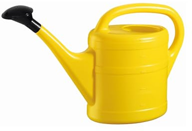 Bunte Gartengießkanne 5 Liter mit Brause (Gelb)