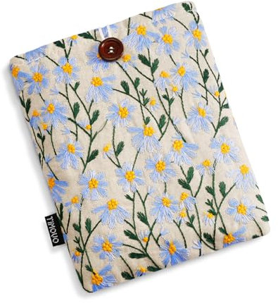 TiMOVO Hülle Tasche für 7 Kindle Paperwhite und Kindle Colorsoft Signature Edition (2024 erschienen), Schutztasche Tasche Hülle für 6-7 Zoll Kindle E-Reader, Blau Gänseblümchen