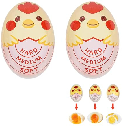 2 Piezas de Reloj de Huevo Para Cocinar(Duro/Mediano/Suave),Temporizador de Huevo,Temporizador Para Huevos Cocidos,Reloj de Huevo Moderno,Selección de La Madurez de Los Huevos Dependiendo de La Temper
