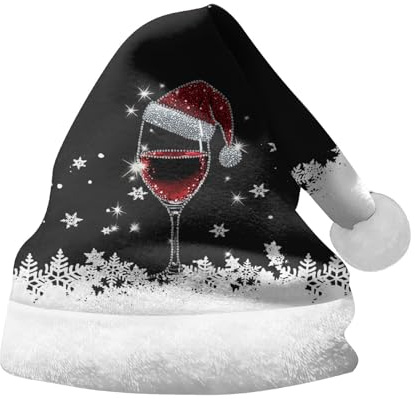 Weihnachtsmütze Nikolausmütze Erwachsene Plüsch Rand Weihnachtsfeier Rote Santa Mütze Nikolaus Warm Dicker Fellrand Modische Farbverlauf Weihnachtsmann mütze für Herren/Damen Familie Weihnachten
