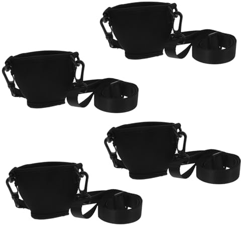 OKUMEYR 4juegos Funda Portavasos Ajustable Cinturón Soporte Copas Vino Resistente Neopreno