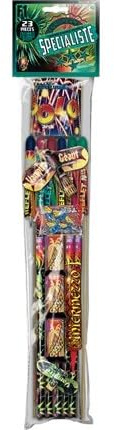 SPARKLERS CLUB Assortiment de 24 Pétards SPÉCIALISTE® - 25 mm - Catégorie F1 - Feux d?Artifice Puissants pour Passionnés - Coffret Haut de Gamme Extérieur