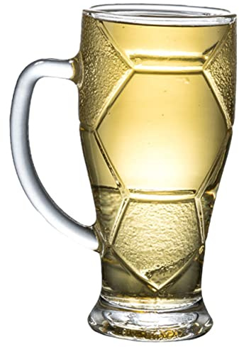 Ciieeo Jarra De Cerveza Copa Del Transparente Para Partidos De Fútbol y Reuniones Sociales Práctica Para Beber Cerveza Casa