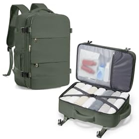 SZLX Ryanair Handbagage 40x30x20 Ryggsäck Damryggsäck för laptop Easyjet Bag Resryggsäck Handbagage Vattentät arbetsryggsäck för män Sportryggsäck med skofack Svart