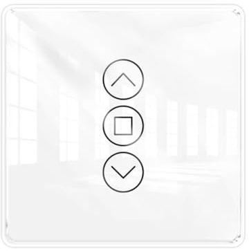 Asyduey Smart App Kontrollierte Tuya Zigbee Vorhangschalter 2.5d RF433 Bogenglas Touch für Roller Jalousien Fensterläden Wireless