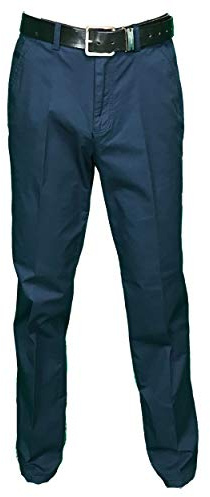 Mastino Pantalone Uomo Estivo Tasca America Classico Elasticizzato Vita Alta Gamba Larga Colorato (IT, Numero, 52, Regular, Regular, Blu)