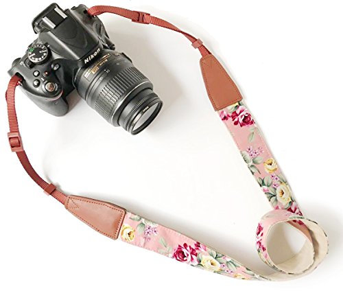 Alled Sangle Appareil Photo,Sangle de cou d'épaule Amovible Attache Rapide Bandoulière,pour tous les Appareils Photo Dslr Canon Nikon Sony Lumix Olympus Kodak Sangle Appareil Photo Vintage