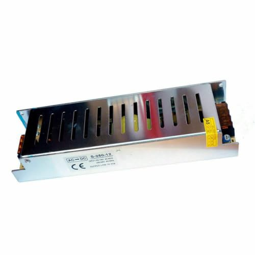 LEDSone DC 12 V 16,66 A Netzteil, universeller geregelter Wechselstrom-zu-Gleichstrom-Konverter, AC100 V/240 V Transformator-Treiber-Adapter für LED-Streifenlicht (250W)