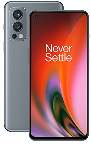OnePlus Nord 2 5G (UK) – 8 GB RAM 128 GB SIM-freies Smartphone mit Dreifach-Kamera und 65 W Warp Charge – Grey Sierra [UK-Version]