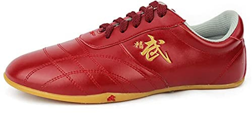 Taekwondo Skor Taekwondo Boxning Karate Träningsskor TaiChi Kong Fu Skor För Kung Fu TaiChi Taekwondo Boxning Karate (Color : Red, Size : 45 EU)