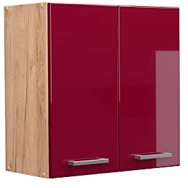 Vicco Hängeschrank R-Line, Rot Hochglanz, 60 cm