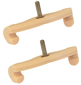 Violinstimmen 2 Stücke/1 Satz Kunststoff Violine Schulterstütze Krallen Ersatz Für 1/8 1/4 1/2 3/4 4/4 Violine Geige Teile Zubehör Geigenbeschläge (Color : 1-4 1-2)