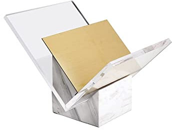 RUTAVM Buchstützen rutschfeste Buchstützen, transparenter Acryl-Buchhalter, transparenter Acryl-Buchständer, tragbare Acryl-Buchpräsentation bücherstützen (Color : WhiteSmoke)