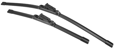 X AUTOHAUX 2pcs 24+16 Silicone Front Windshield Wiper Blade for Nissan Frontier 18-23 Windscreen Wiper OE Replacement Set All-Seasons Top-Lock/Push Button