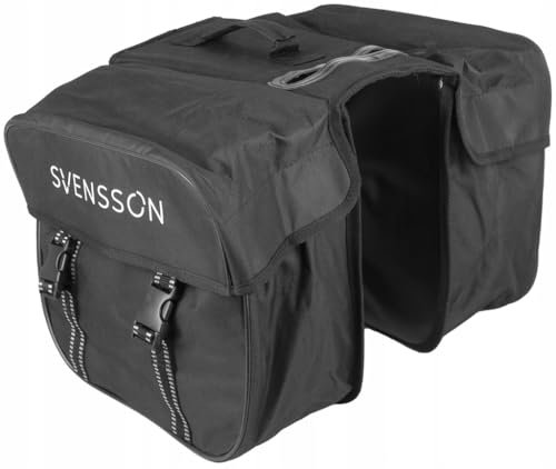 SVENSSON LTC - Fahrradtasche - Gepäckträgertasche - Fahrradtasche Gepäckträger - Universal, Schwarz - Fahrradtasche für Gepäckträger - Fahrradtasche Hinten - Tasche 330mm x 450mm x 300mm - 30L