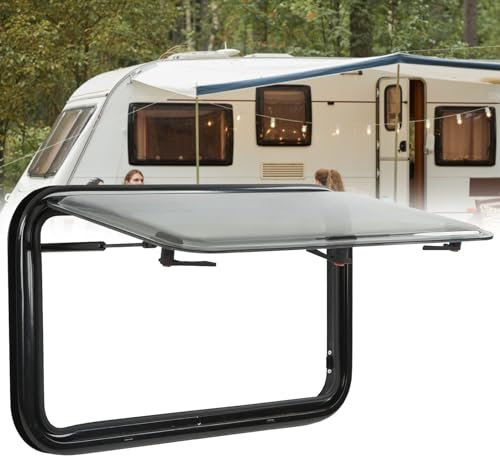 ELIKBH Finestra da Tetto per roulotte Lucernario per Camping Finestra Esterna per Auto Tendina Parasole Lucernario per roulotte per casa Mobile Roulotte, Furgone e Camping (Size : 800 * 450mm)