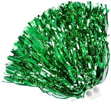 SYSUII 6 Stück 50g Cheer Leader Poms Pom - Cheerleader Poms Hand Blumen Cheerleading Poms Sport Party Tanzwedel Cheerleader Pompons für Sporttreffen Stadion Party Bühnenleistung -Grün