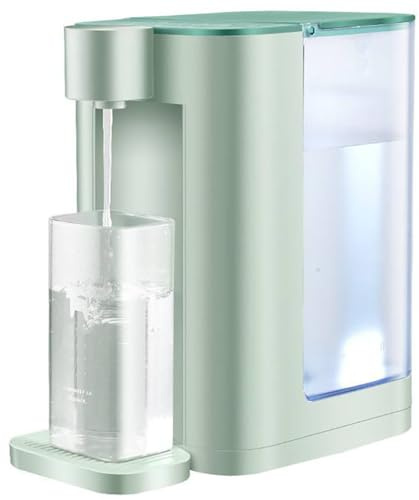 Green Instant Hot Water Dispenser Electric Kettles, 5 Gear Temperatures, Fast Heating Function, 3L Tank, Coffee, Tea, 2 Outputs - Countertop Water Boiler